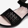 Portfolio Portfolio By ESquire Women S Cubic Punching Velcro SandalS Black