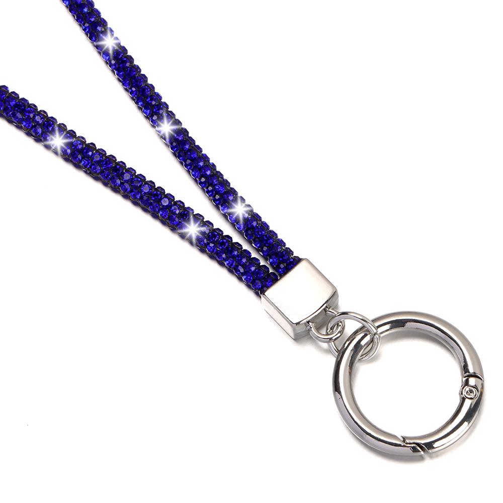 Glitter Bright Keychain Crystal Anti-lost Rope Hanging Cord Chain Straps Rhinestone Phone Lanyard