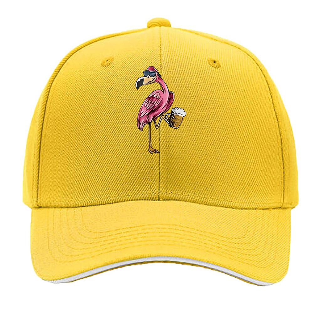 Printed Thousand Cranes Lightweight Outdoor Washable Curved Brim Hat Adjustable Size Fashionable Sandwich Baseball Cap