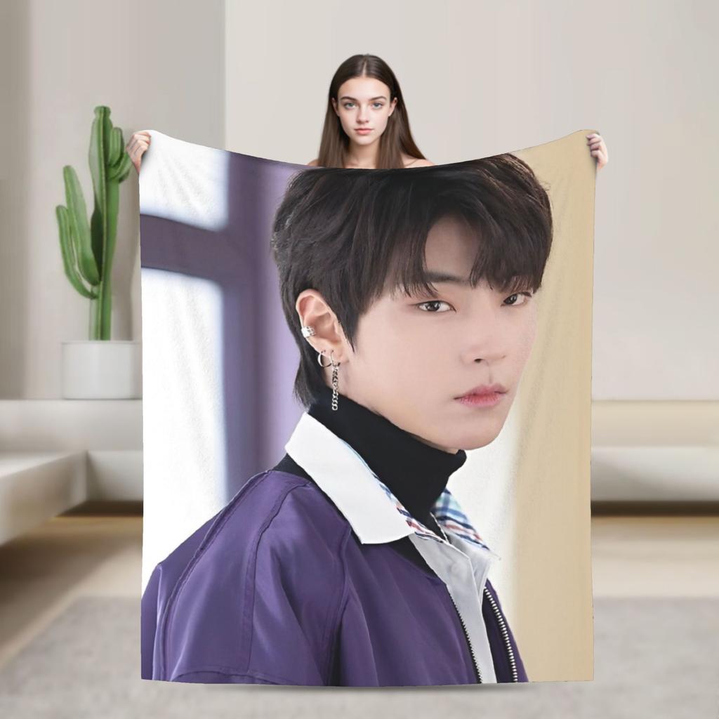 True Beauty Series Hwang in Youp Cha EunWoo Blankets Fleece  Super Soft Throw Blankets for Bedroom Sofa Bed Rug