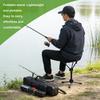 Portable Outdoor Folding Stool Oxford Cloth Aluminum Alloy Telescoping Folding Stool for Camping Queuing Fishing