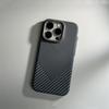 Applicable To IPhone 16 Track Kevlar Carbon Fiber Magnetic Phone Case Apple 15promax Anti Fall Protection Case