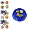 Exciting Colorful Top Battle Set Durable Plastic Spinning Tops With Handle Arena