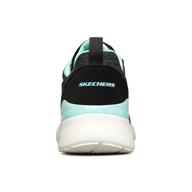 Skechers Skech-Air Dynamight Low Top Running Shoes Women Sneakers Black Blue 149340-BKTQ
