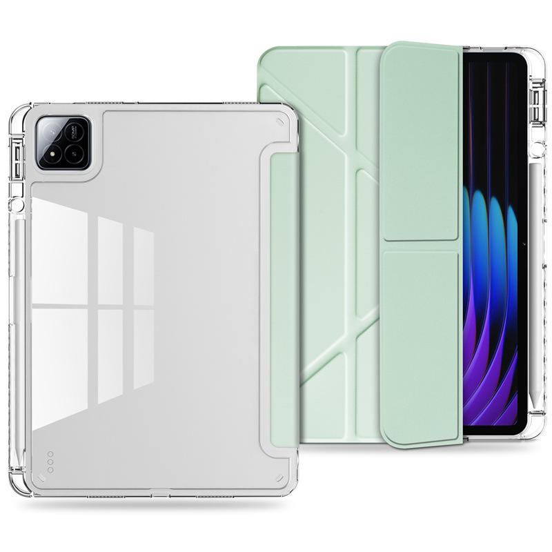 2026 Tablet Case for Xiaomi POCO Pad X1 M1 8 7 6 Pro Redmi Pad 2 Pro SE 11 12.1 8.7 Clear Acrylic Pencil Holder Stand Hard Cover