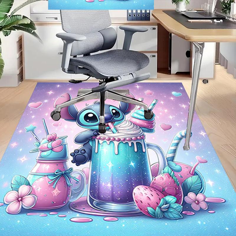 Stitch'S Sweet Fantasy Carpet For Playroom Bedroom Living Room Sofa Home Decorkids Game Area Rug Nonslip Floor Mat