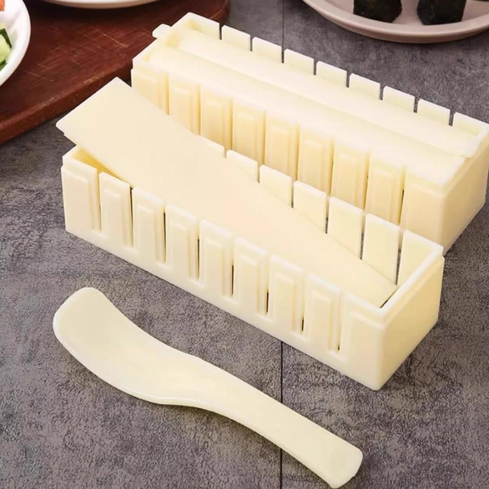 Round Square Heart Sushi Maker Kit Plastic Cake Roll Mold Sushi Making Tools  Kitchen Accessories