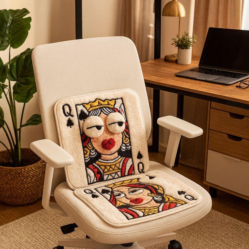 Rutschfestes Plüschkissen Dekorative Warme Sitzauflage Universelle Stuhlauflage Studentensitz