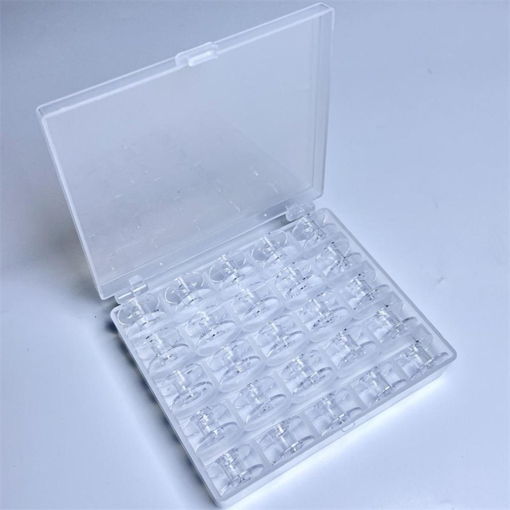 Empty Bobbins Storage Box Sewing Accessories Tools Plastic Sewing Machine Bobbin Case Knitting Needle Organizer