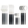 24Pcs Shiny Silver Tableware Stainless Steel Cutlery Set Forks Knives Spoons Kitchen Dinner Set Family Dinnerware Set Service for 6