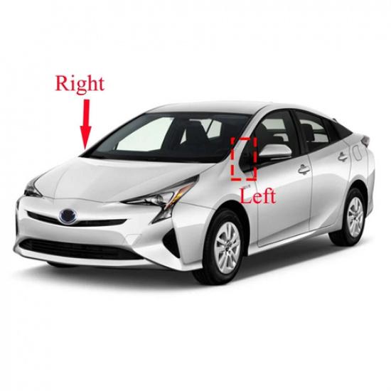 For Toyota Prius 16-20 Front Right Side View Mirror Trim Triangles Molding Cover