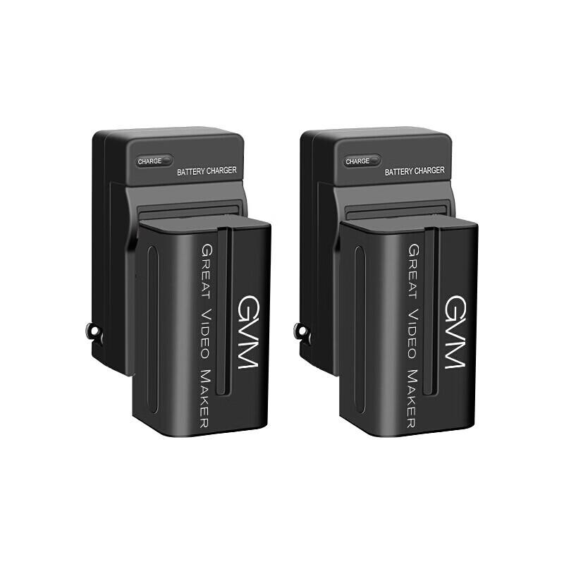 GVM High-Capacity Lithium Batteries & Kits for Photography Lights
