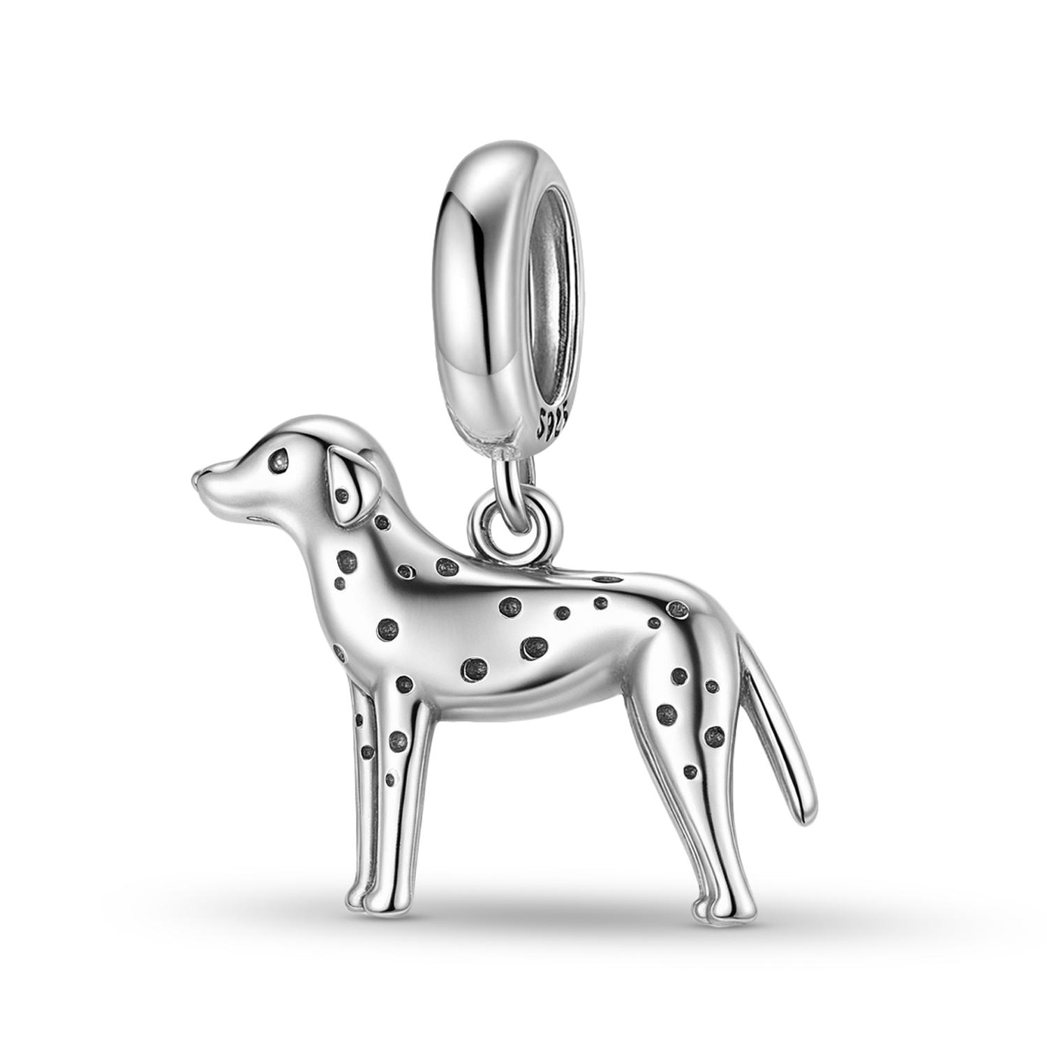 

Cute Puppy Pendant Charm Authentic 925 Sterling Silver Animal Spotted Dog Beads for Women Charm Bracelet Necklace Jewelry Making
