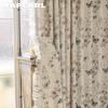 1 Stück NAPEARL 70-80% Verdunkelung Französisch Romantisch Retro Schmetterling Geheimes Reich Gedruckte Rüschenvorhänge für Schlafzimmer Wohnzimmer Heimdeko