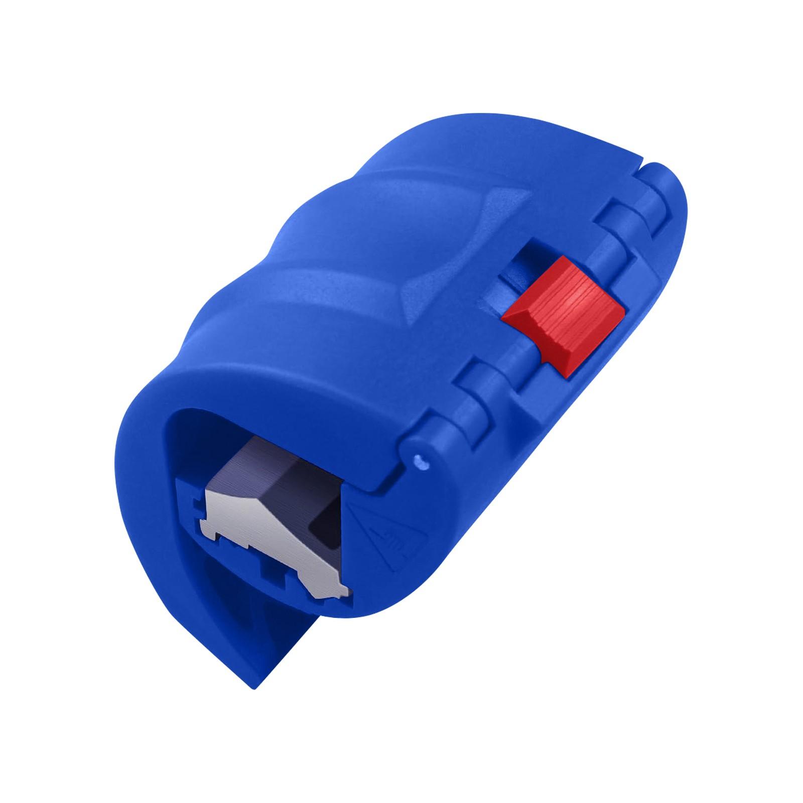 

Резак для труб из ПВХ, инструмент для резки пластика, резак для пластика и уплотнительных муфт 20 – 50 мм 90 22 10 One Size синий