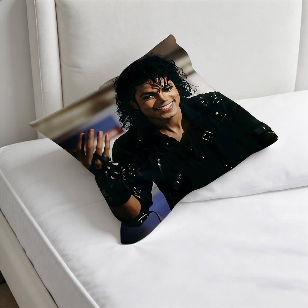 Superstar MMichael JJackson Fashion Square Pillow Case Durable Throw Pillow Cover for Sofa Couch Chair