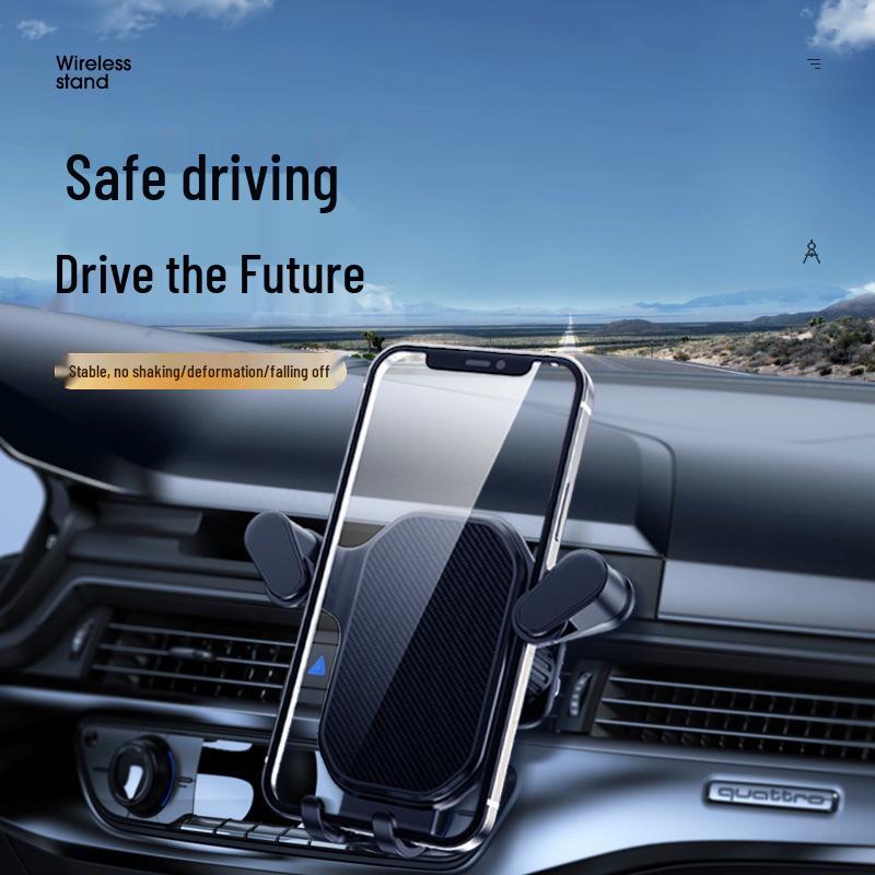 2-in-1 Car Phone Holder: Suction Cup & Air Vent Dashboard Mount