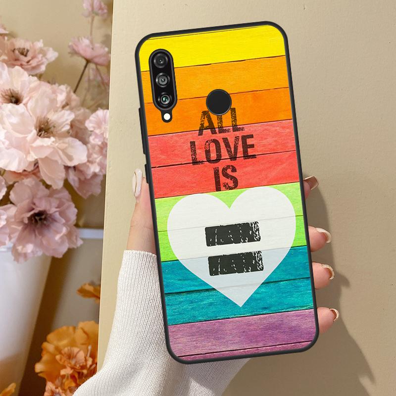 LGBT Pride Love For Huawei Nova 12i 8i 11i 12s 9 10 SE Y60 Y70 Y90 Y72 Y73 Y61 Y91 P60 Pro P30 P40 Lite Case