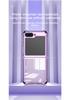 Kompatible Samsung Z Flip7 Galvanisierte Transparente Fallschutzhülle