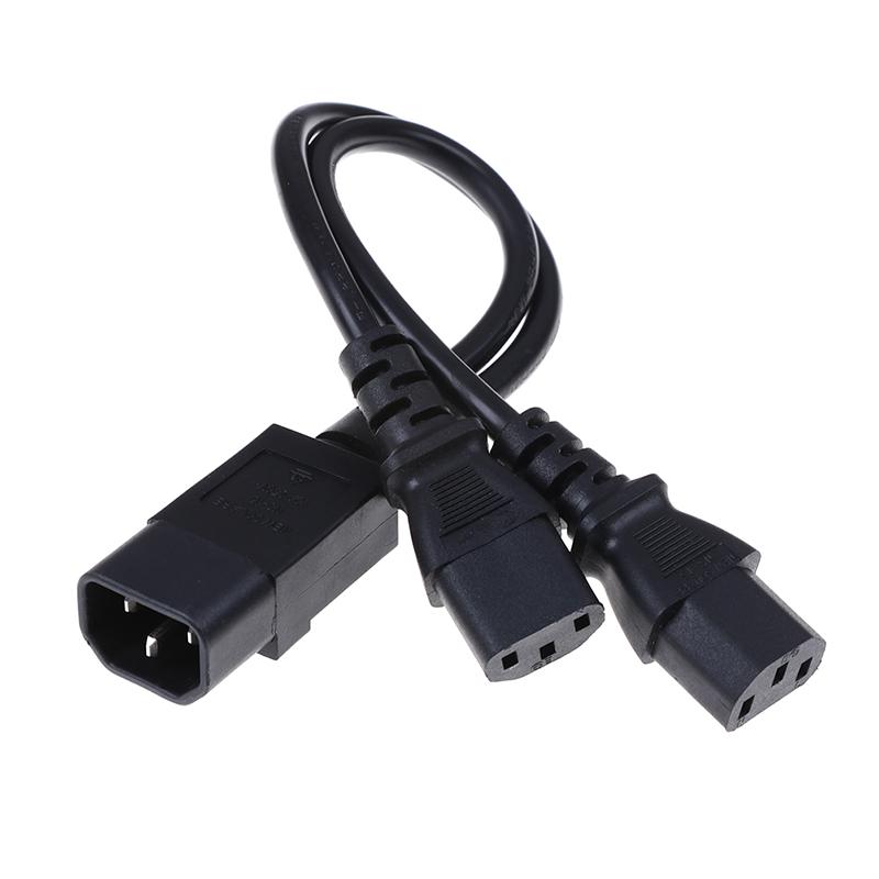 UPS Server C14 To C13 Y Splitter Extension Cable PDU.PSU Power Cable Cord 30cm