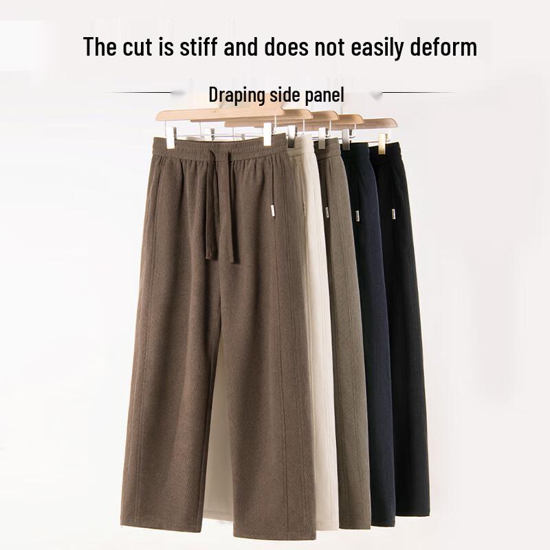 JEEP SPIRIT Men's Fleece-Lined Curved Leg Sweatpants