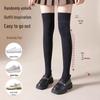 New Arrival: Women's Over-the-Knee Thigh-High Socks with Knee Pads, Anti-Slip, Perfect for Spring and Autumn