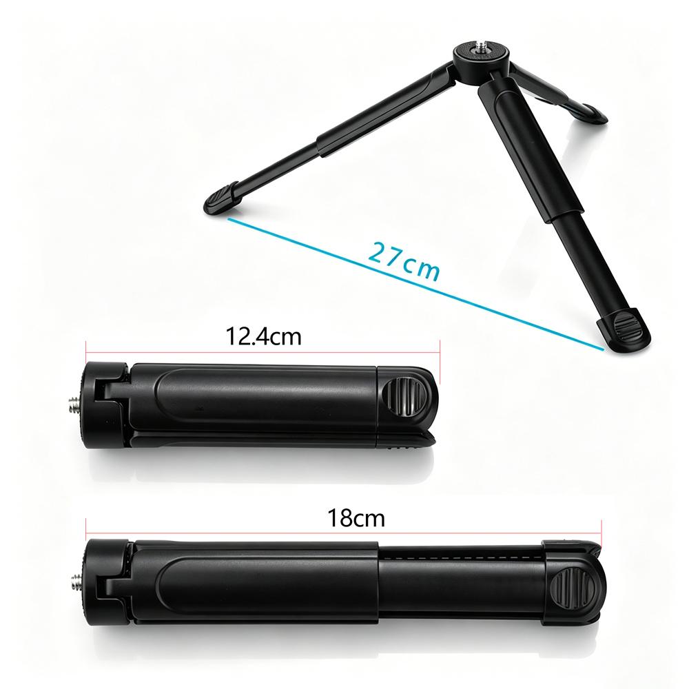 Small Tabletop Mini Tripod for GoPro DJI Insta360 Action Camera Portable Desktop Stand for Video Call Selfie Vlog