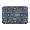 Flower of Life In Lotus Mandala Front Entrance Doormat Sacred Geometry Meditation Anti-Slip Bathroom Mat Room Floor Mat