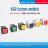 KD2-21/22 17mm Plastic Square Push Button Switch: Light/No Light, Self-Reset/Locking, 6/8 Pins, for Lift Platform