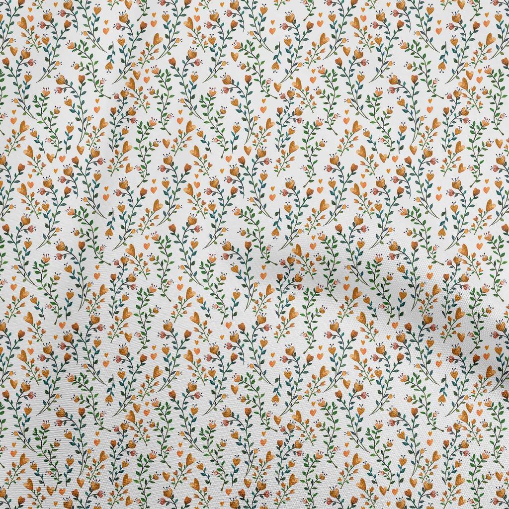 oneOone Cotton Flex Green Fabric Leaves & Clover Sewing Craft Projects Fabric Prints By Yard 40 Inch
