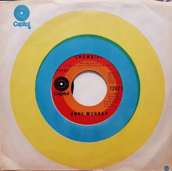

7inch Record ANNE MURRAY Snowbird Rain 72623 Capitol Records Canada Pop Used