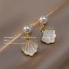 2024 High-End Pearl Stud Earrings: French Light Luxury Style for Women