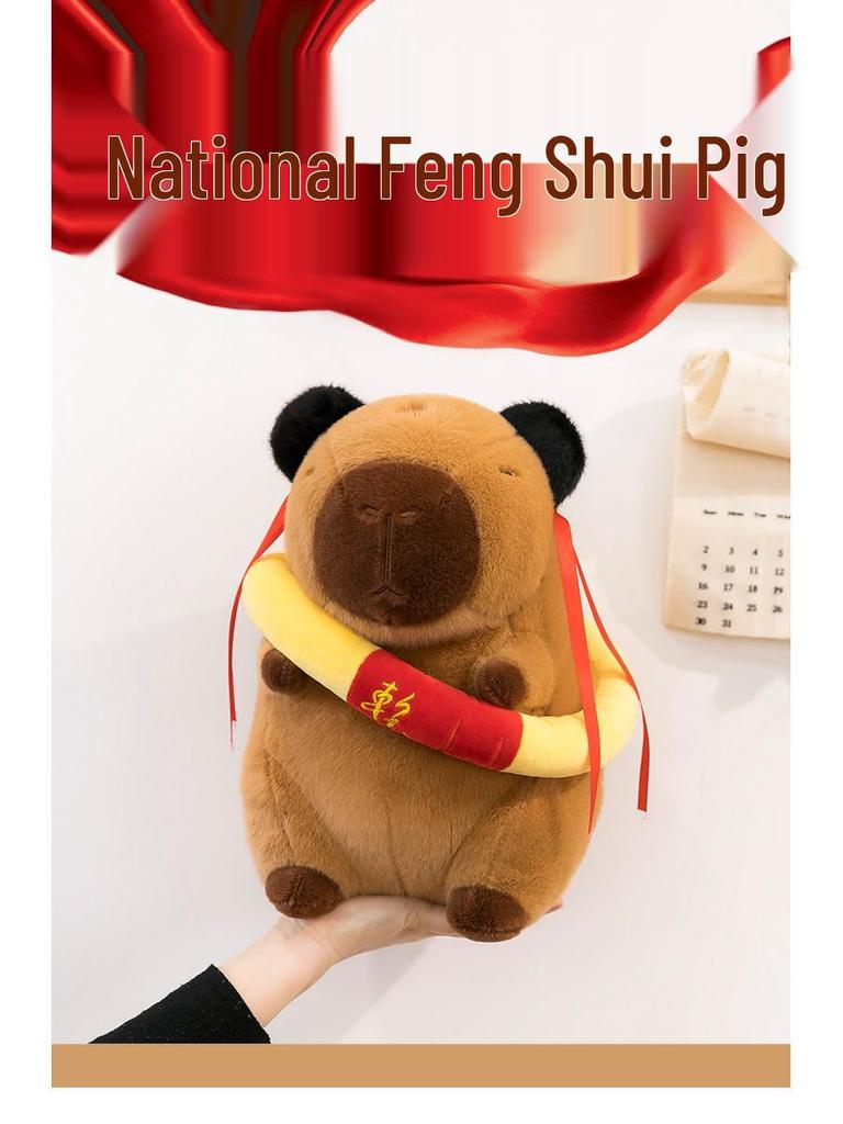 Nezha Capybara Cosplay Plush Toy - Cute and Soothing Gift for Babies