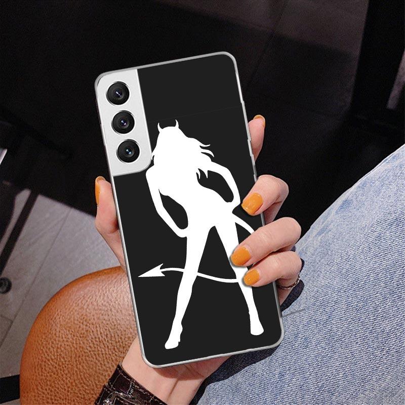 Angel Devil Sexy Girl Phone Case For Samsung Galaxy S24 S25 Edge S26 Ultra S23 S22 S21 Plus S20 FE + Personalized Print Cover Ga