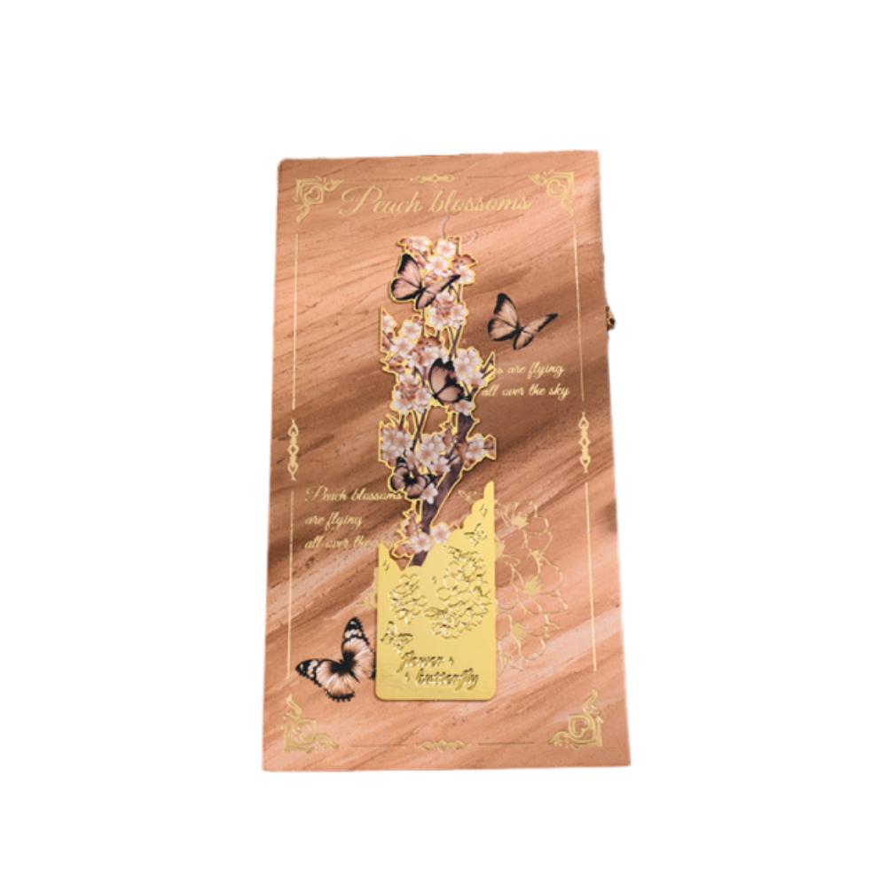 

2Pcs Golden Hollow Metal Bookmark Vintage Design Reading Bookmark Book Separator Student Reading Style 3