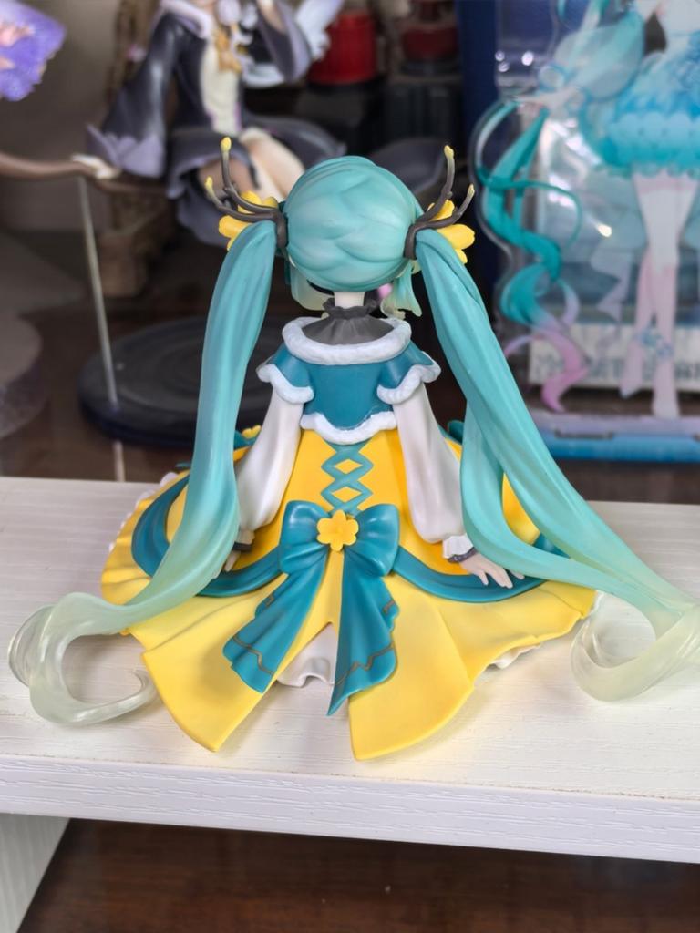 In Stock  Hatsune Miku Noodle Stopper Flower Fairy Series -Anemone Ver.- 14CM PVC Anime Action Figures Model Collection Toy