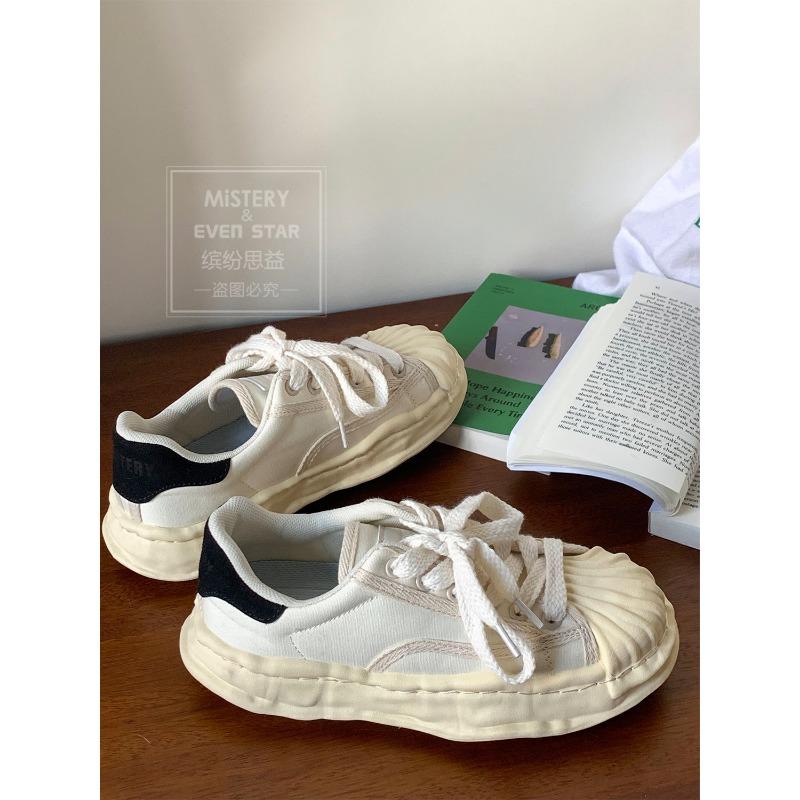 

Platform shell head dissolved canvas shoes women s heightening sports shoes new versatile board shoes tide 634 40