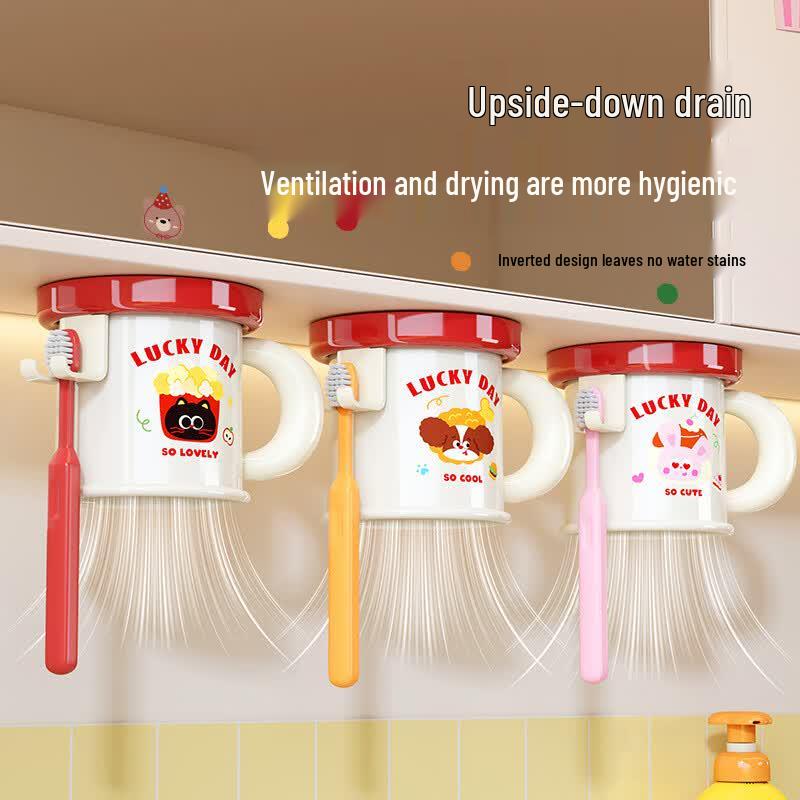 MDNG Magnetic Toothbrush Holder with Cups