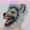 Beleuchtete Wolfskopfmaske mit Krallen für Halloween-Kostüm und Cosplay