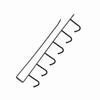 Multifunction Kitchen Storage Rack Cupboard Shelf Hanging Hook  Wardrobe Organizer Holder Black
