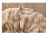 3510 Mädchen Flauschiger Wintermantel: Pullover aus Kunstfell im koreanischen Stil für Kleinkinder