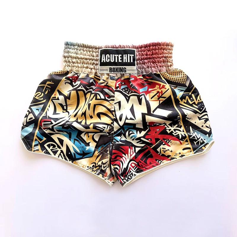 Breathable Muay Thai Shorts Cycling Jersey Training Workout Men Women