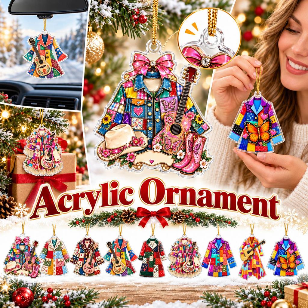 2D Christmas Hanging Ornament for Festive Holiday Tree Home Party Indoor Decorations