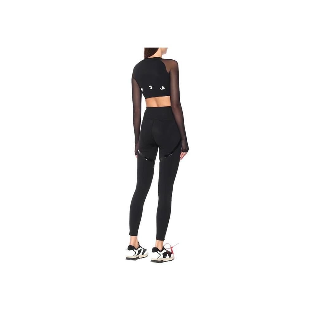 Off-White Functional Rubber Leggings Slim Fit Women Leggings Black OWVG012E20JER0011001