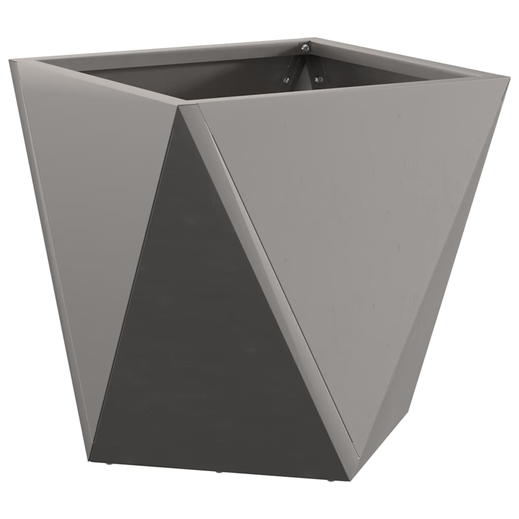 Plant Pot Set 2 pcs Rust Colored 30 x 30 x 30 cm Weatherproof Steel