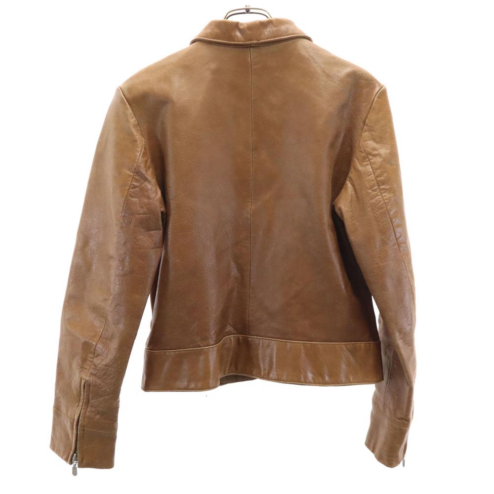 NAF NAF Buffalo leather jacket M Brown Women Used