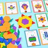 Wooden 3D Geometric Color Shape Jigsaw Puzzles Montessori Learning Brain Teaser Toys Creative Educational for Gifts
