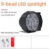 Super Bright LED Headlight for Electric Bicycle, Motorcycle, and Tricycle - High Intensity External Spotlight