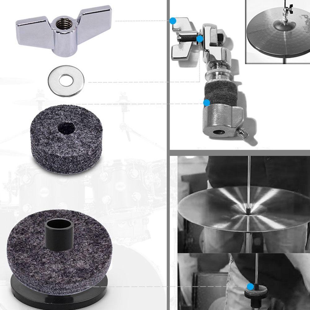 Percussion Instrument Parts Long Cymbal Sleeves Cymbal Felts Cymbal Sleeves with Flange Base