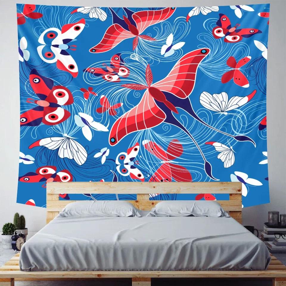 Psychedelic Scene Home Art Decoration Animal Tapestry Hippie Bohemian Decoration Sheet Sofa Blanket Wall Decoration Yoga Mat